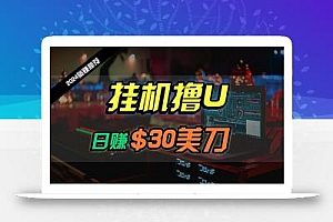(10013期)日赚30美刀,2024最新海外挂机撸U内部项目,全程无人值守,可批量放大