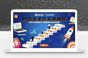 拼多多全阶实战课程,从新手小白到运营高手,海量实战玩法+全年实时更新【2025年10月更新】