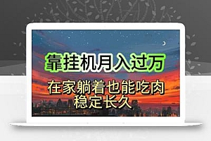 挂机项目日入1000+,躺着也能吃肉,适合宝爸宝妈学生党工作室,电脑手…