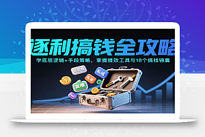 逐利搞钱全攻略:学底层逻辑+手段策略,掌握提效工具与18个搞钱锦囊