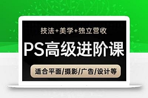 PS高级后期进阶课(技法+美学+独立营收),适合平面摄影广告设计等