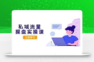 私域流量操盘实操课,从用户调研到成交变现,打造可落地的私域引流策略