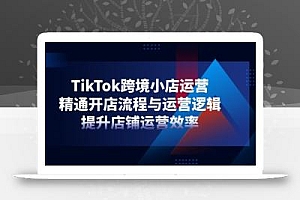 TikTok跨境小店运营,精通开店流程与运营逻辑,提升店铺运营效率