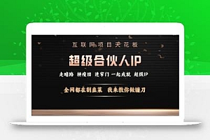 互联网项目天花板,超级合伙人IP,全网都在割韭菜,我来教你做镰刀【仅揭秘】