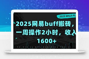 2025网易buff搬砖,一周操作2小时,收入1600+