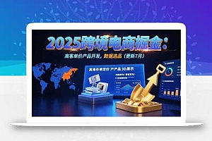 2025跨境电商掘金:蓝海市场定位,高客单价产品开发,数据选品(更新7月