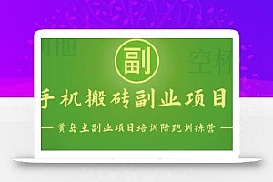 手机搬砖小副业项目训练营1.0,能用手机做的简单小副业