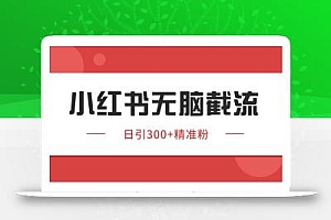 小红书截流同行客源,独家野路子获客玩法 日引200+暴力获客