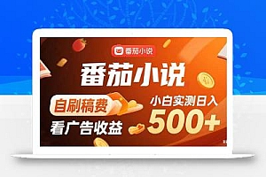 稳定3年官方番茄小说自刷稿费小白单日500+