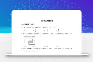 小升初数学全真模拟卷(四)人教版含答案