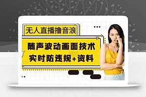 无人直播撸音浪+随声波动画面技术+实时防违规+资料【揭秘】