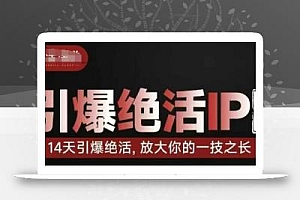 引爆绝活IP训练营,14天引爆绝活,放大你的一技之长