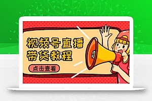 视频号直播带货教程:选品思路与话术拆解/掌握多种带货套路/提升直播效果