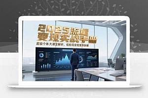 2025流量变现实战手册,超级个体大课全解析,低粉高变现案例拆解