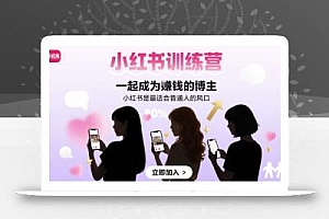 小红书训练营一起成为賺钱的博主,小红书是最适合普通人的风口