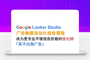 英子出海广告·Google Looker Studio从新手到高手