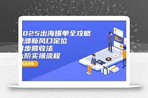 2025出海爆单全攻略:抢滩新风口定位+四步营收法+六阶实操流程