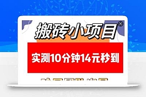 搬砖小项目,实测10分钟14元秒到,每天稳定几张(赠送必看稳定)