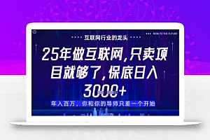 什么!25年你还在找项目做?风口早就变了,卖项目才是稳挣不赔【揭秘】