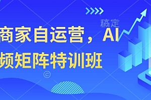 实体商家自运营,AI短视频矩阵特训班
