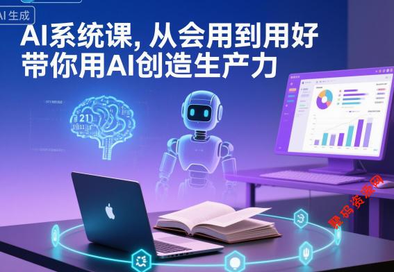 AI系统课,从会用到用好,带你用AI创造生产力