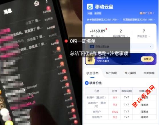 移动云盘项目,我们自己实操爆单一周4000与经验总结