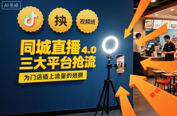 同城直播实操班4.0,三大平台抢流,为门店插上流量的翅膀