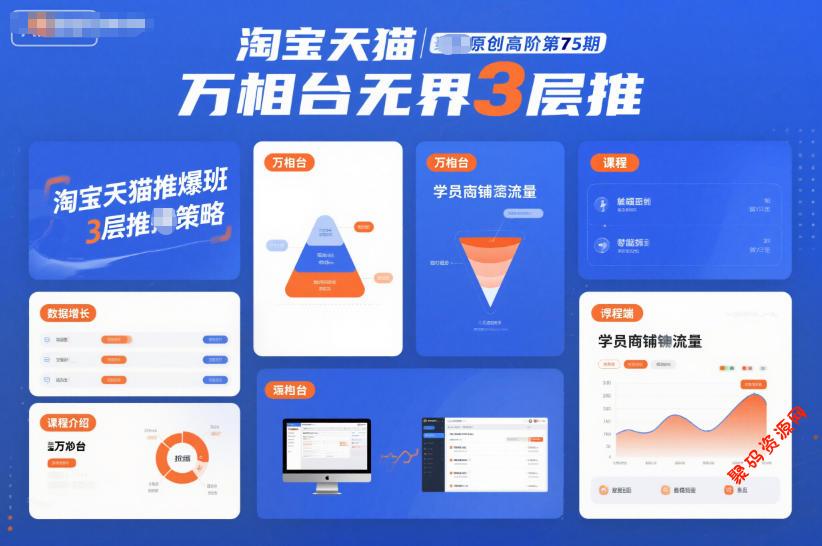 淘宝天猫推爆班原创高阶第75期,万相台无界3层推