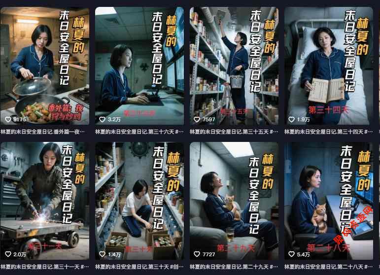 十个作品涨粉近20W!用AI制作末日安全日记连载,日入4位数,评论区爆肝求更新(附详细步骤)