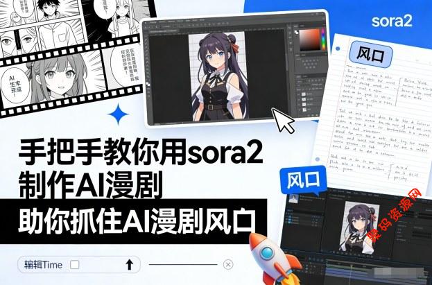 手把手教你用sora2制作AI漫剧,助你抓住AI漫剧风口